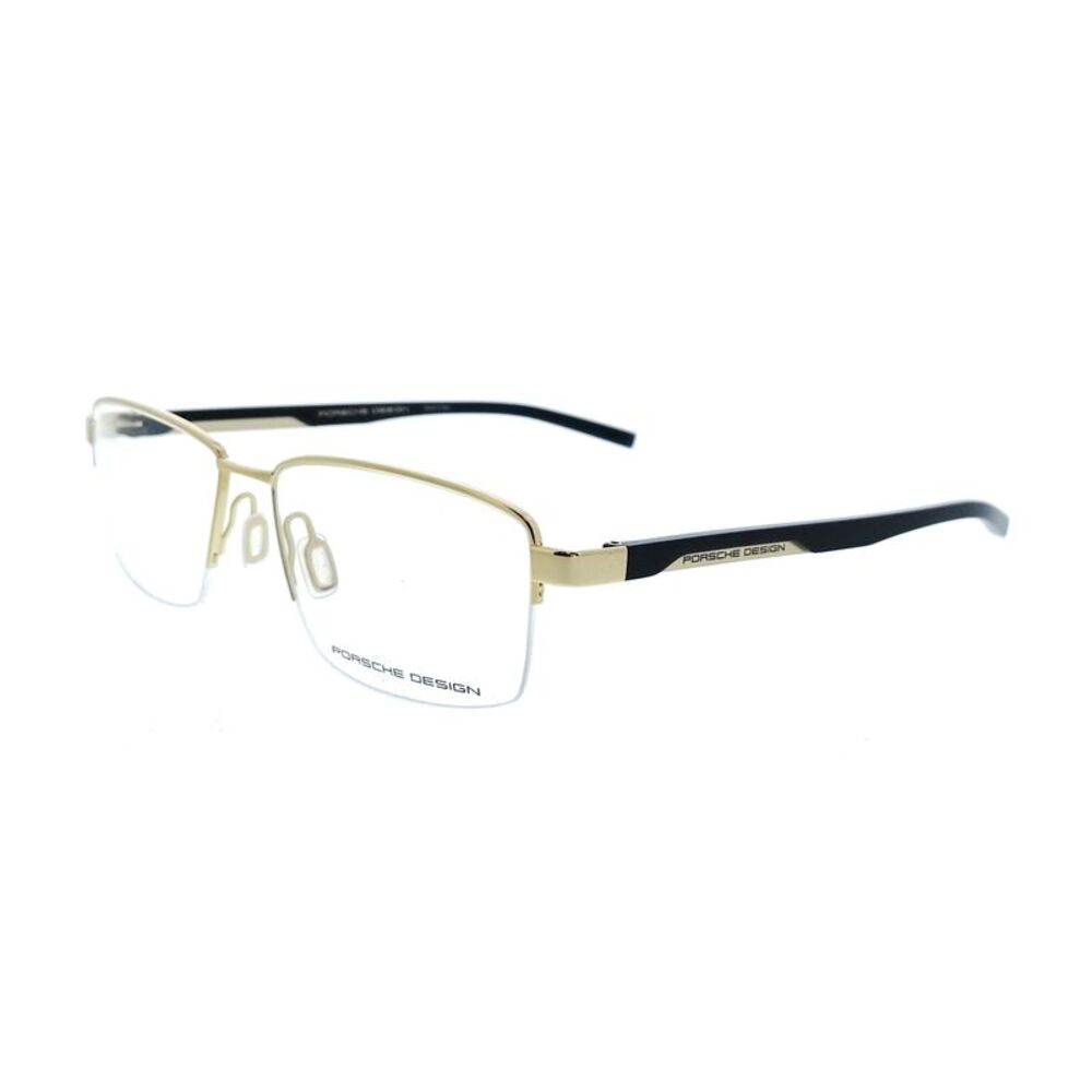 Porsche Design P8745 58C000 Blue Gold Rectangle Mens Sunglasses